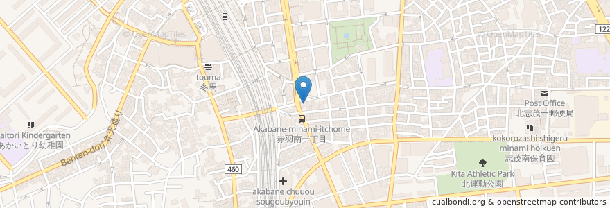 Mapa de ubicacion de 誠和クリニック en ژاپن, 東京都, 北区.