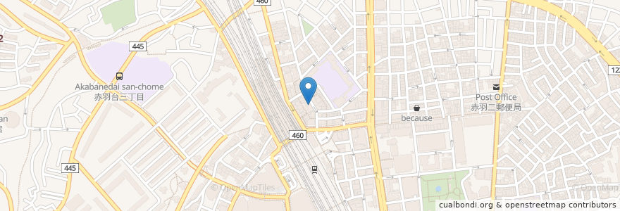 Mapa de ubicacion de チャオチャオ en 日本, 東京都, 北区.