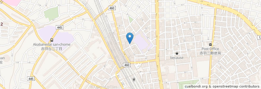 Mapa de ubicacion de 来来軒 en Japonya, 東京都, 北区.