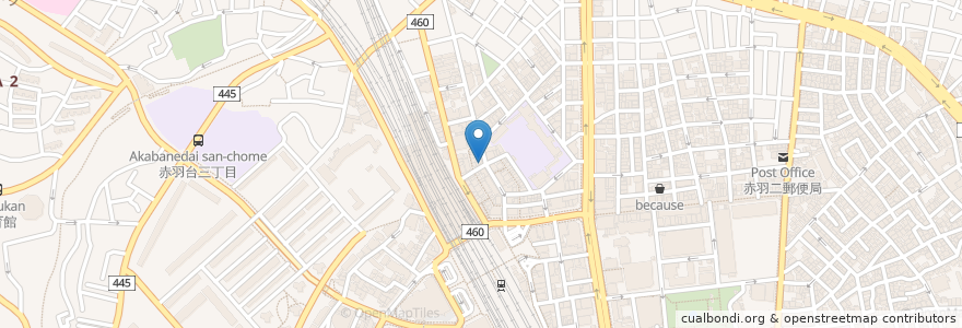 Mapa de ubicacion de OK横丁 en 日本, 东京都/東京都, 北区.