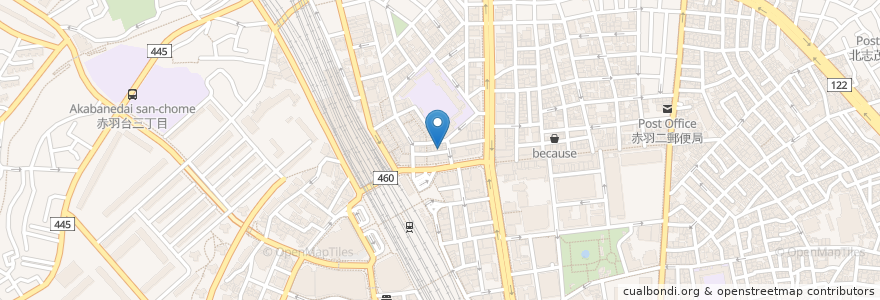 Mapa de ubicacion de 佐藤商店 en 日本, 東京都, 北区.