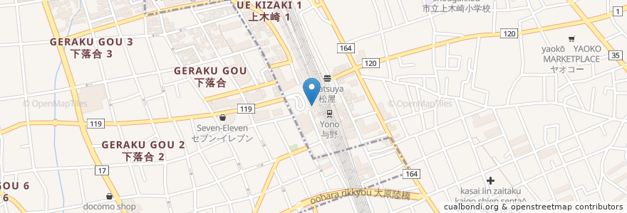 Mapa de ubicacion de BECK'S COFFEE SHOP en Japan, Präfektur Saitama, Saitama, 浦和区.