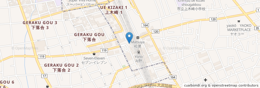 Mapa de ubicacion de 月あかり en 日本, 埼玉県, さいたま市, 浦和区.