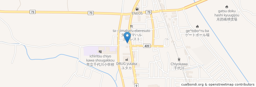 Mapa de ubicacion de ちよかわ薬局 en Japan, Präfektur Kyōto, 亀岡市.