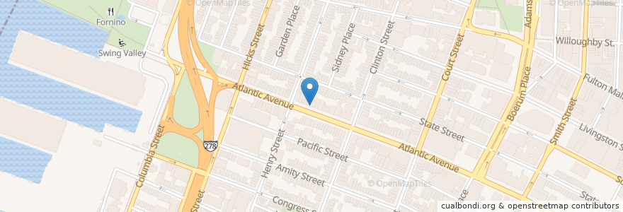 Mapa de ubicacion de Chez Moi en 미국, 뉴욕, New York, Brooklyn.