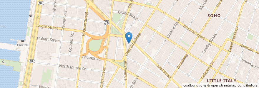 Mapa de ubicacion de Roll & Go Pizza en 미국, 뉴욕, New York, New York County, Manhattan, Manhattan Community Board 2.