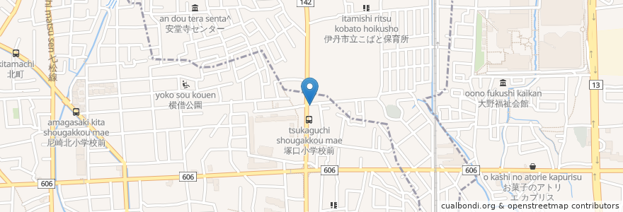 Mapa de ubicacion de たこ楽 en 日本, 兵库县/兵庫縣, 尼崎市.