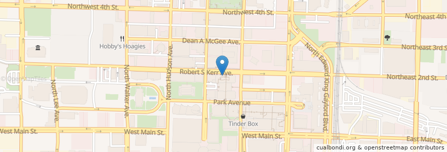 Mapa de ubicacion de Old School Bagel Shop en United States, Oklahoma, Oklahoma City, Oklahoma County.