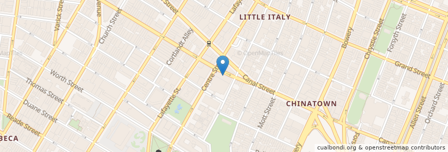 Mapa de ubicacion de CPC Chung Pak Day Care Center en 美利坚合众国/美利堅合眾國, 纽约州 / 紐約州, 纽约, 纽约县, Manhattan.