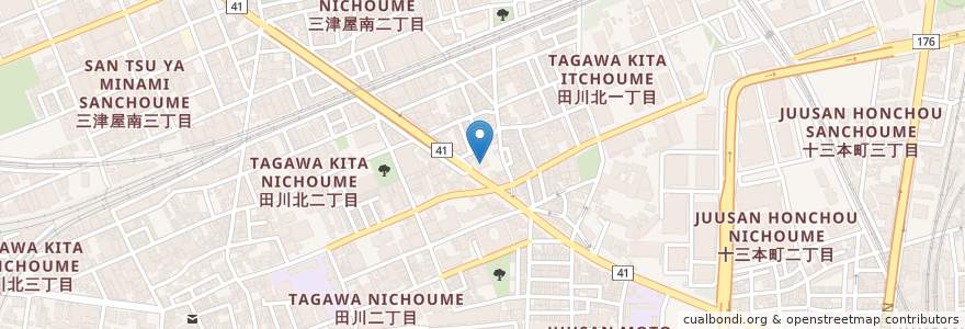 Mapa de ubicacion de Gusto en Japan, Osaka Prefecture, Osaka, Yodogawa Ward.