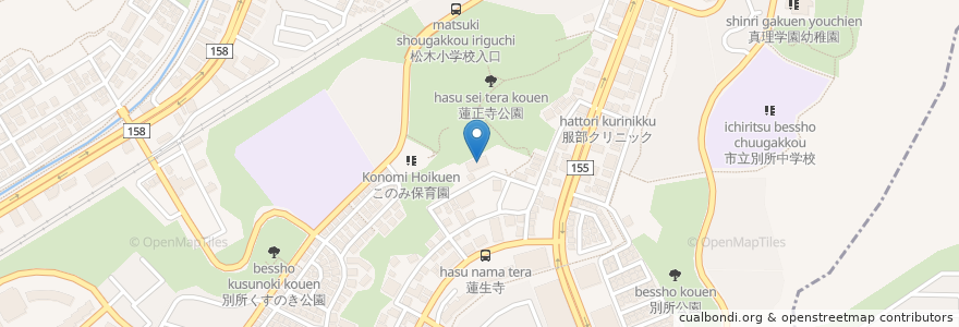 Mapa de ubicacion de 蓮生寺 en Япония, Токио, Хатиодзи.