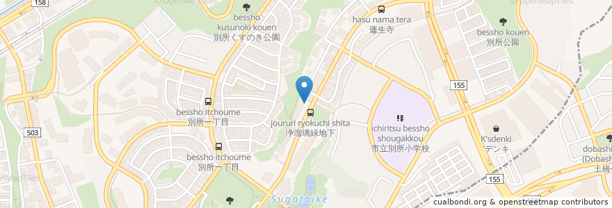 Mapa de ubicacion de 別所メディカルクリニック en Jepun, 東京都, 八王子市.
