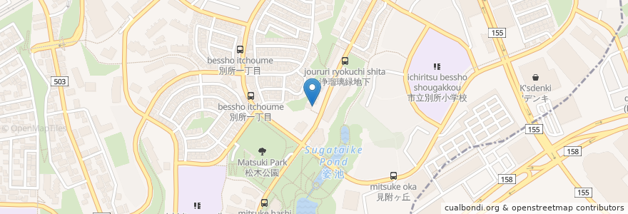 Mapa de ubicacion de アイ動物病院 en Япония, Токио, Хатиодзи.
