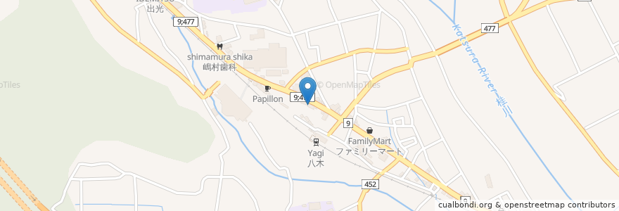 Mapa de ubicacion de さくら鍼灸整骨院 en Japan, 京都府, 南丹市.