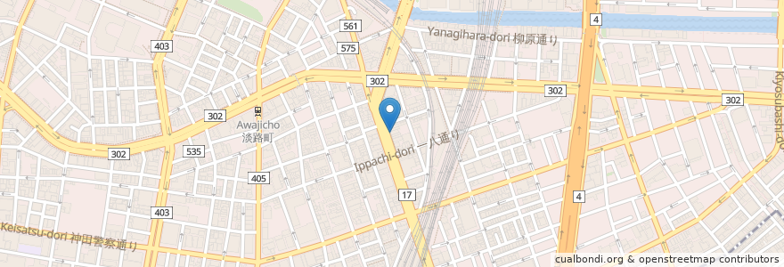 Mapa de ubicacion de 上海厨房 en Japan, Tokio, 千代田区.