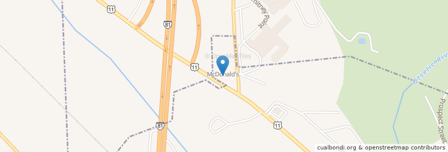 Mapa de ubicacion de Sunoco Express Mart en Estados Unidos Da América, Nova Iorque, Broome County, Triangle Town.