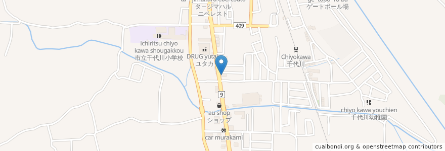 Mapa de ubicacion de きよ草 en Japonya, 京都府, 亀岡市.