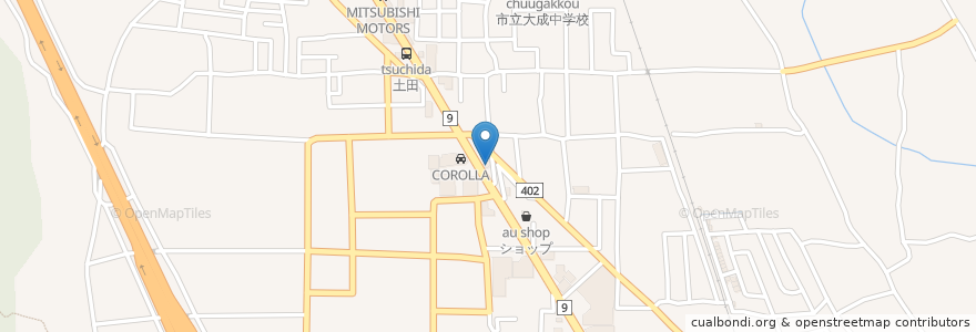 Mapa de ubicacion de ほっともっと en Japan, 京都府, 亀岡市.