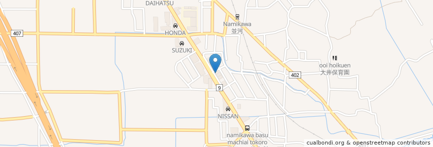 Mapa de ubicacion de しらべ医院 en Japan, Präfektur Kyōto, 亀岡市.