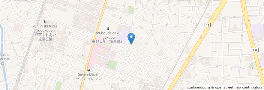 Mapa de ubicacion de 愛の家 グループホーム 大田大森西 en ژاپن, 東京都, 大田区.