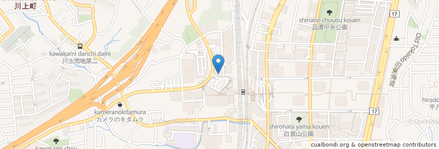 Mapa de ubicacion de サイゼリヤ en 日本, 神奈川県, 横浜市, 戸塚区.