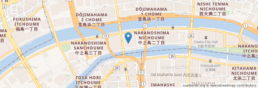 Mapa de ubicacion de フェスティバルホール en Japon, Préfecture D'Osaka, 大阪市, 北区.
