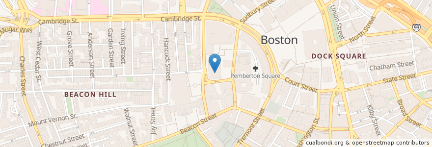 Mapa de ubicacion de State Police Government Center en United States, Massachusetts, Suffolk County, Boston.