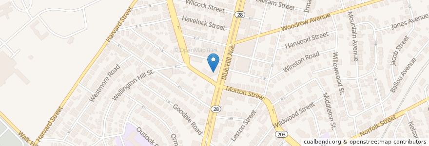 Mapa de ubicacion de Boston Police Department District B-3 North Dorchester-Mattapan Neighborhood Station en 美利坚合众国/美利堅合眾國, 马萨诸塞州 / 麻薩諸塞州 / 麻省, Suffolk County, 波士顿 / 波士頓.