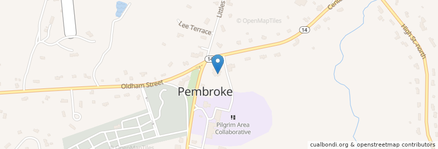 Mapa de ubicacion de Pembroke Police Dept en United States, Massachusetts, Plymouth County, Pembroke.