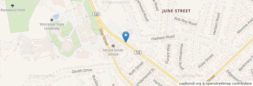 Mapa de ubicacion de Learning Resources Center en ایالات متحده آمریکا, ماساچوست, Worcester County, Worcester.