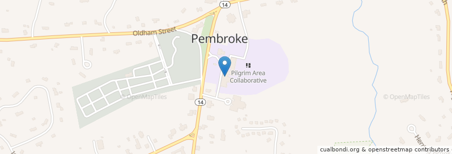 Mapa de ubicacion de Pilgrim Area Collaborative (PAC) - Pilgrim Area Collaborative Extended Support Program en Соединённые Штаты Америки, Массачусетс, Plymouth County, Pembroke.