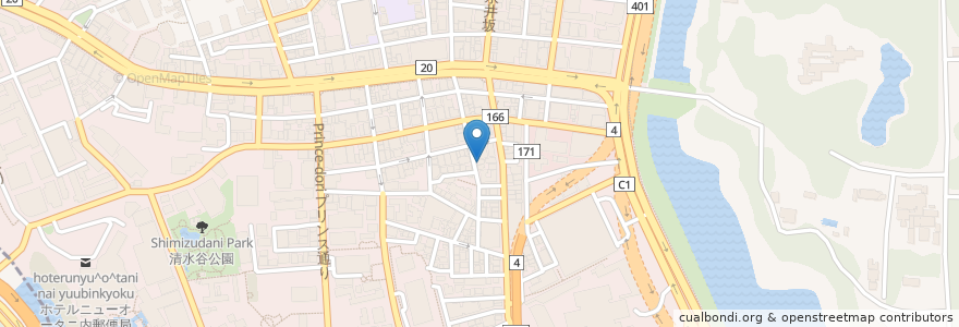Mapa de ubicacion de miwa Cafe en Япония, Токио, Тиёда.