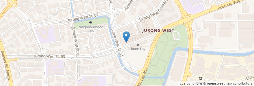 Mapa de ubicacion de Long John Silver's en Singapour, Southwest.