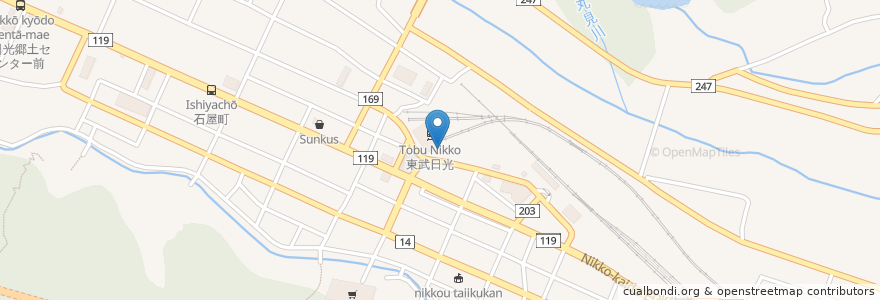 Mapa de ubicacion de ニッポンレンタカー en ژاپن, 栃木県, 日光市.