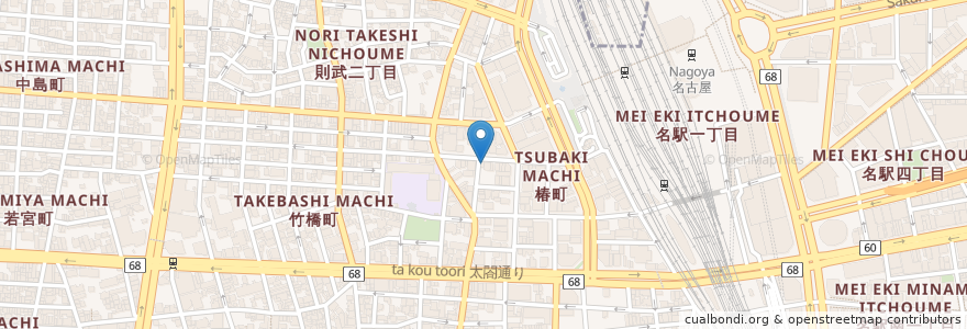 Mapa de ubicacion de とさかや en Japan, Präfektur Aichi, 名古屋市, 中村区.