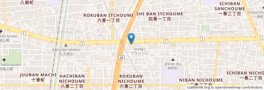 Mapa de ubicacion de これや en Japon, Préfecture D'Aichi, 名古屋市, 熱田区.