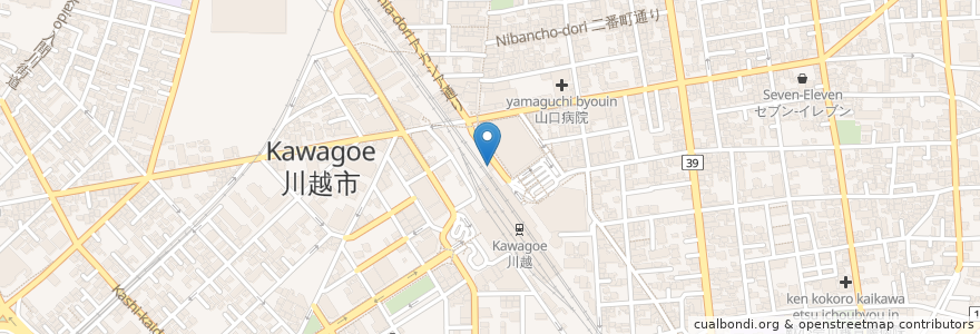 Mapa de ubicacion de ニッポンレンタカー en Japan, Präfektur Saitama, 川越市.