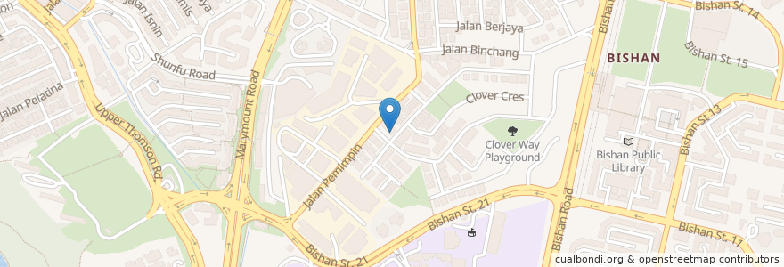 Mapa de ubicacion de Food Court en Singapura, Central.
