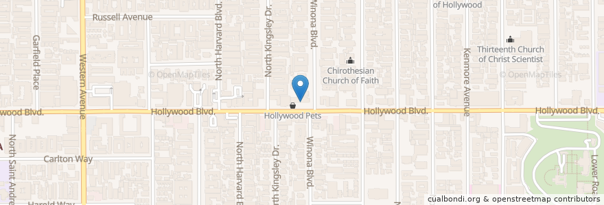 Mapa de ubicacion de Jumbo's Clown Room en États-Unis D'Amérique, Californie, Los Angeles County, Los Angeles.