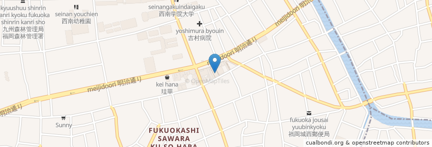 Mapa de ubicacion de Saison en اليابان, محافظة فوكوكا, فوكوكا, 早良区.