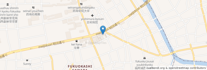 Mapa de ubicacion de もり矯正歯科 en Japon, Préfecture De Fukuoka, 福岡市, 早良区.