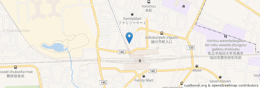 Mapa de ubicacion de トリのオリ en 日本, 東京都, 国分寺市.