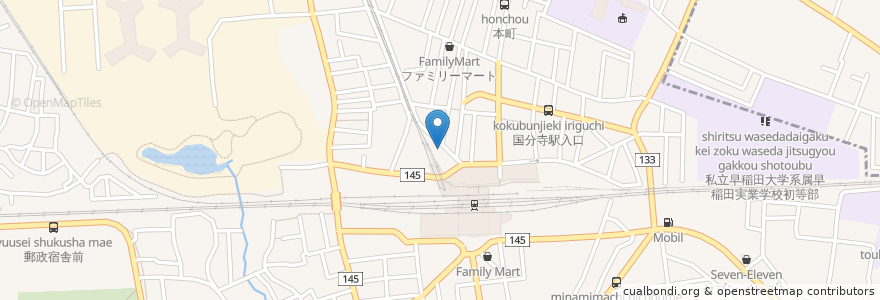 Mapa de ubicacion de さくさく番長 en Japón, Tokio, Kokubunji.