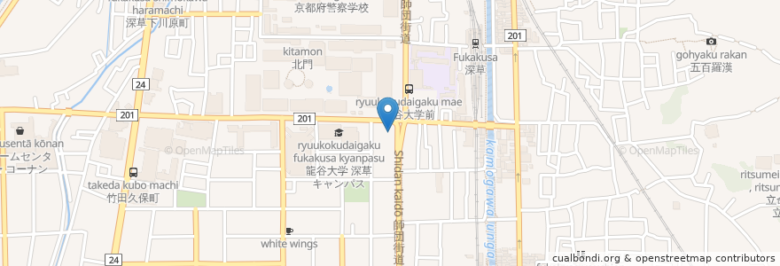 Mapa de ubicacion de ももじろう en 日本, 京都府, 京都市, 伏見区.