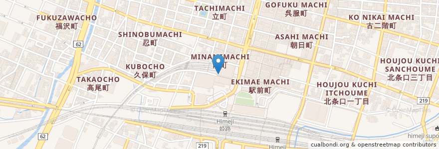 Mapa de ubicacion de ロッテリア en 일본, 효고현, 姫路市.