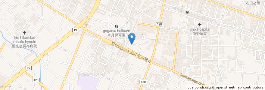 Mapa de ubicacion de シミズ歯科医院 en 日本, 東京都, 調布市.