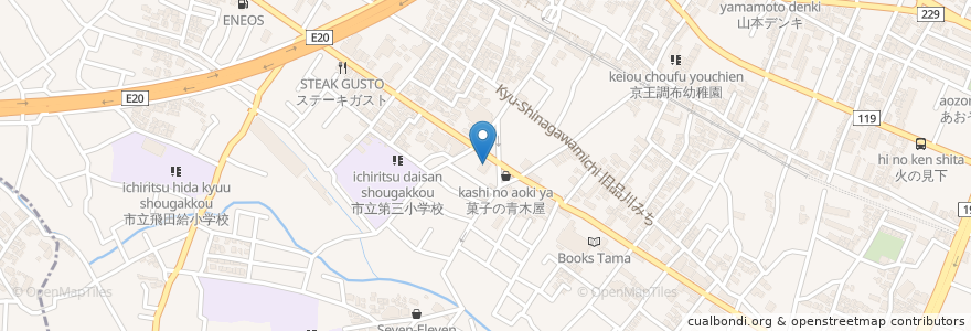 Mapa de ubicacion de ガスト en 日本, 东京都/東京都, 調布市.