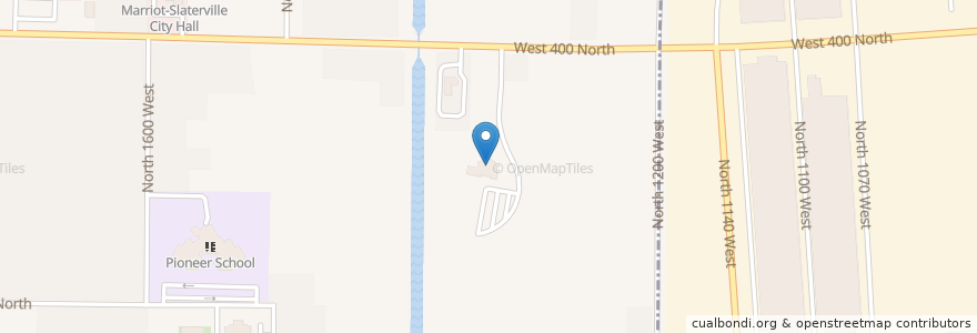Mapa de ubicacion de First United Methodist Church en 미국, 유타 주, Weber County, Marriott-Slaterville.
