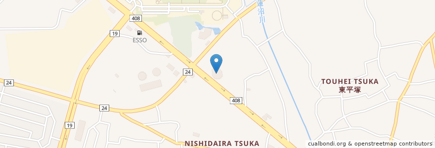 Mapa de ubicacion de janjan delno-zaurus en Japonya, 茨城県, つくば市.
