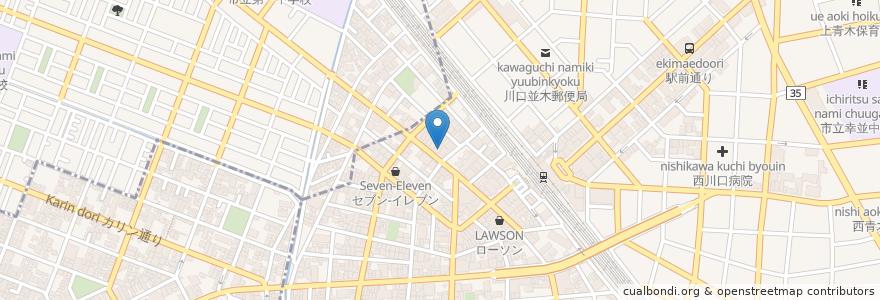Mapa de ubicacion de Ageha en 일본, 사이타마현.